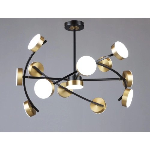 LED acrylic chandelier Sirius B N6340/13 BK+COP