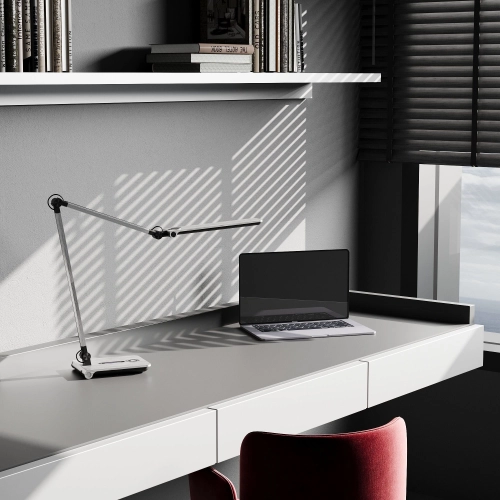 Table LED lamp Sirius BL-1121 brushed silver - Фото № 4