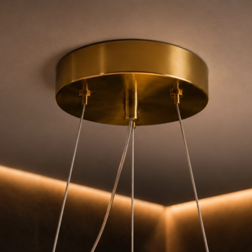 Pendant chandelier Molecule 74542/8 CP+Matte Black with 8 shades - Фото № 4