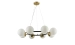 Pendant chandelier Molecule 74542/8 CP+Matte Black with 8 shades - Фото № 6