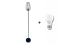 Modern floor lamp in loft style Sirius TY-3089 BK black - Фото №1