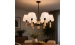 Classic chandelier for the living room VALESO V15-6 black