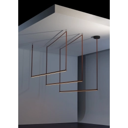 Дизайнерские подвесные треки – трансформеры Графит VALESO Композиция-8