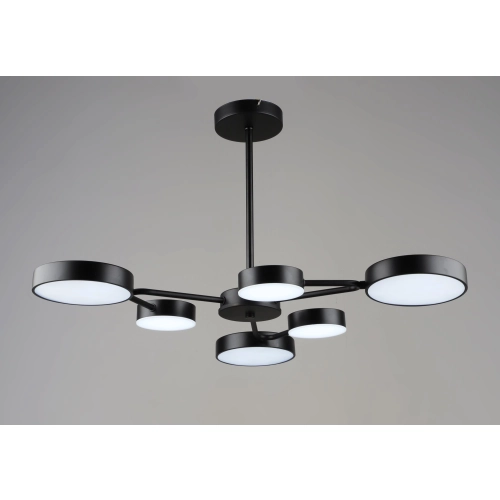 Suspended chandelier with LED light VALESO B YH1354/3+3 BK 63W
