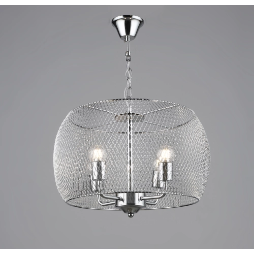 Pendant chandelier in loft style metal Sirius B S2456/4 CH chrome