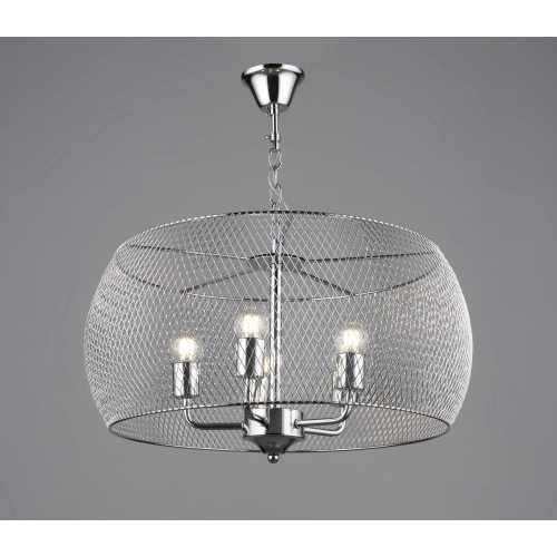 Pendant chandelier in loft style metal Sirius B S2456/5 CH chrome