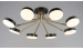 Acrylic LED chandelier in the living room Sirius B N6665/8 COP+BK