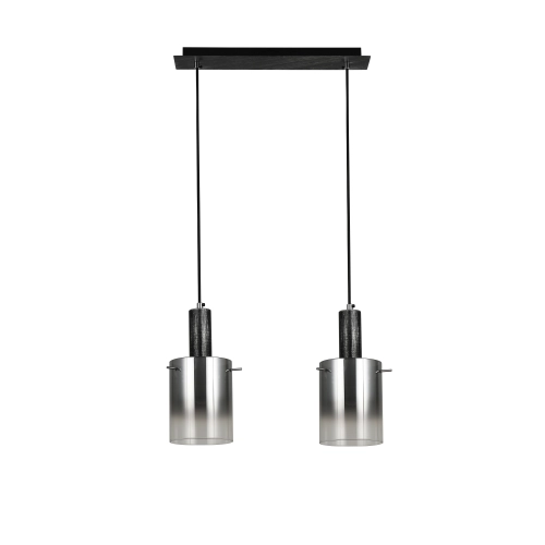 Pendant light G 07459/2L Matte Black Silver Chrome - Фото № 1