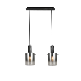 Pendant light G 07459/2L Matte Black Silver Chrome