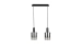 Pendant light G 07459/2L Matte Black Silver Chrome - Фото № 1