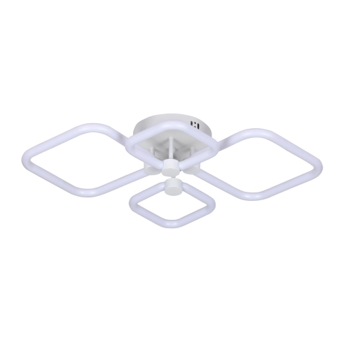 Пристельова LED  люстра VALESO G 2589/2+2 WT 72W,3000K-6500K, Пульт: 2.4G з затемненням - Фото № 1