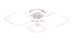 Пристельова LED  люстра VALESO G 2589/2+2 WT 72W,3000K-6500K, Пульт: 2.4G з затемненням - Фото № 2