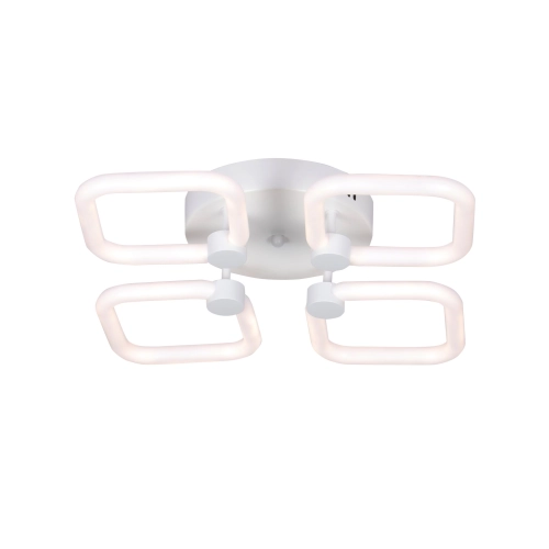 Пристельова LED люстра VALESO  G 2589/4 WT 56W,3000K-6500K, Пульт: 2.4G з затемненням - Фото № 2