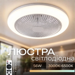 Ceiling lamp with built-in fan VALESO XI3830-460