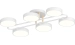 VALESO LED chandelier, 108W 3000-6000K, XI3322-6 white+wood