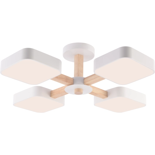 Chandelier VALESO XI3354-4 white+wood - Фото № 2