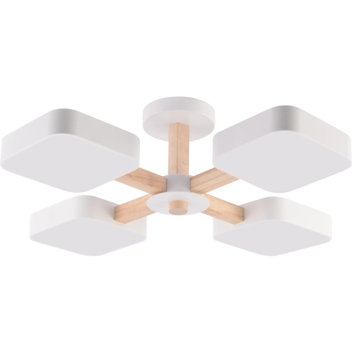 Chandelier VALESO XI3354-4 white+wood - Фото № 3