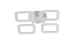 LED chandelier VALESO G 2710/4 White 48W - Фото № 1