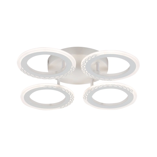 LED chandelier VALESO G 2701/4 White 64W, 3000-6500K, Remote: IR with dimming - Фото № 1