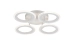 LED chandelier VALESO G 2701/4 White 64W, 3000-6500K, Remote: IR with dimming - Фото № 1
