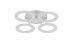 LED chandelier VALESO G 2701/4 White 64W, 3000-6500K, Remote: IR with dimming - Фото № 2