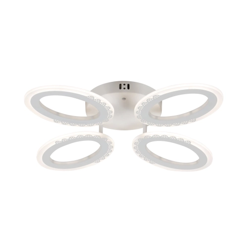 LED chandelier VALESO G 2702/4 White 64W, 3000-6500K, Remote: IR with dimming - Фото № 1