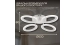 LED chandelier VALESO G 2702/4 White 64W, 3000-6500K, Remote: IR with dimming - Фото № 4