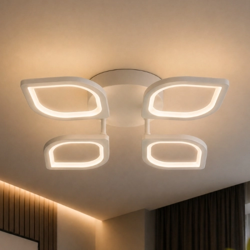 VALESO LED chandelier with IR remote control with dimming, White, 80W, 3000-6500K, G 2713/4
