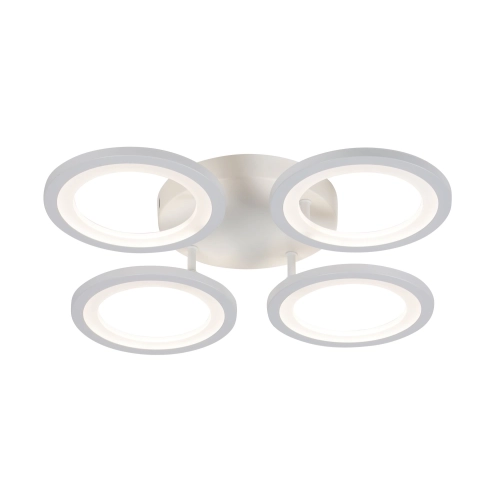 LED chandelier VALESO G 2715/4 White 88W, 3000-6500K, with IR remote control with dimming - Фото № 1