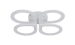 Ceiling LED Chandelier VALESO 1143/4, Dimmable 104W, White - Фото № 1
