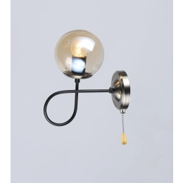 Wall sconce Sirius B A4243/1W BK+AB