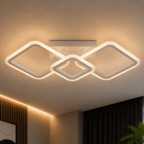 LED Chandelier VALESO G 2929/2+1 58W White
