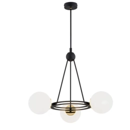 Pendant Chandelier 9715-3 3x40W Black+Copper