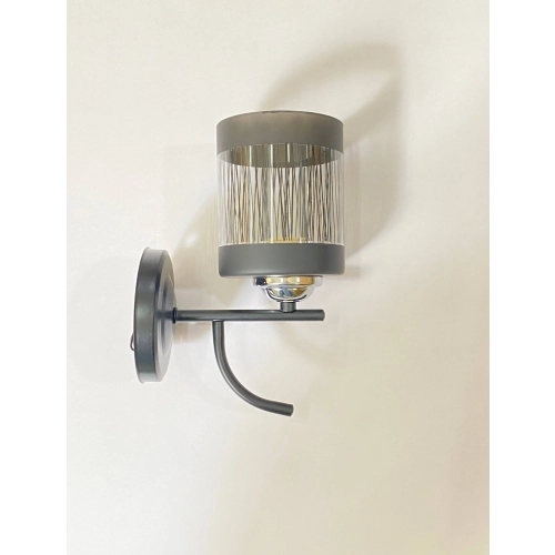 Wall Lamp VALESO B-6979A/1 (Black+Chrome)