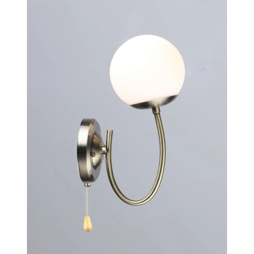 Wall lamp with one glass shade N6610/1W (Bronze)