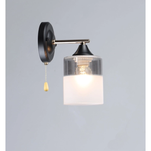 Wall lamp with one shade A4409/1W (Black+Gold)