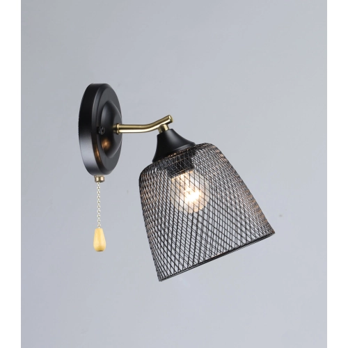 Wall lamp with one shade K2293/1W (Black+Copper)