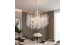 Pendant crystal chandelier VALESO E2765/6, White