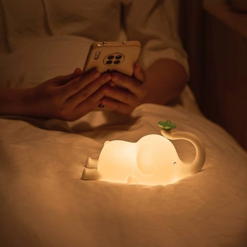 Silicone Wireless Night Light "Elephant" - Фото № 7