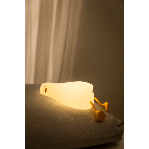 Lying Duck" Silicone Night Light with Phone Stand
