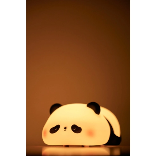 Silikonowa bezprzewodowa lampka nocna "Lying panda"
