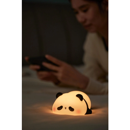 Silikonowa bezprzewodowa lampka nocna "Lying panda" - Фото № 8