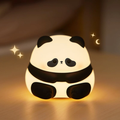 Silicone Wireless Night Light "Chubby panda" - Фото № 1