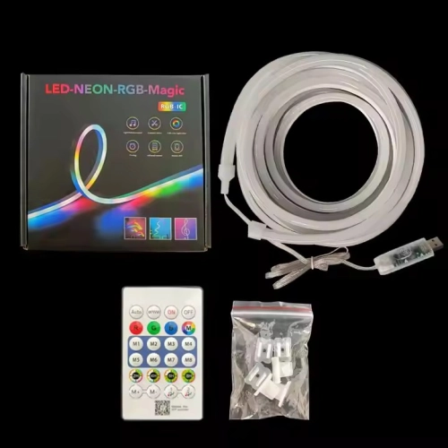 Smart flexible LED Neon RGB tape VALESO 5 meters with remote control and app - Фото № 2