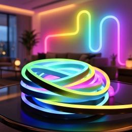 Розумна гнучка LED Neon RGB стрічка  VALESO 5 метрів з пультом та додатком