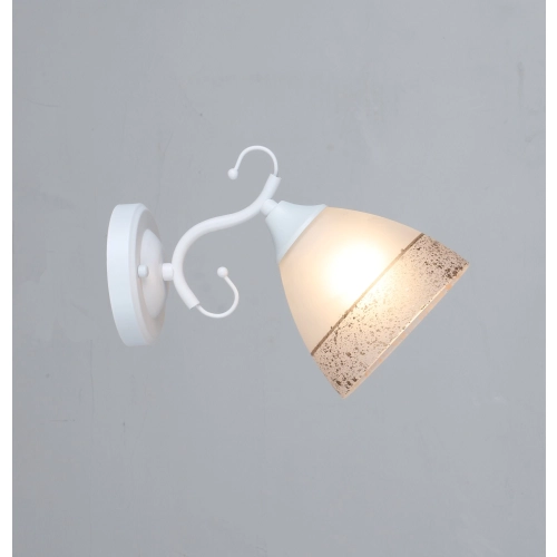 Wall Sconce VALESO A3422/1W Glass Shade E27 White A3422/1W