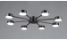 Ceiling Chandelier 8-light VALESO N6710/8, GX53 base, Black
