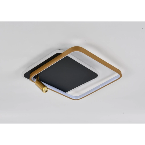 Ceiling LED Light VALESO CH8005, Dimmable, Black+Gold