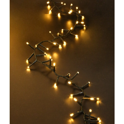 LED String Light VALESO "Firework" Multi-mode, 200 LEDs, 2.3 m, Warm White Light, Green Wire