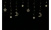 LED Curtain String Lights VALESO Stars/Moon 12 Pendants 3m×0.6m Warm White LKS3436 - Фото № 4